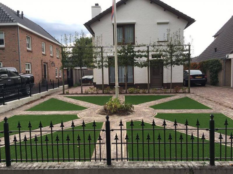 Kunstgras in de voortuin - Kunstgrashuis